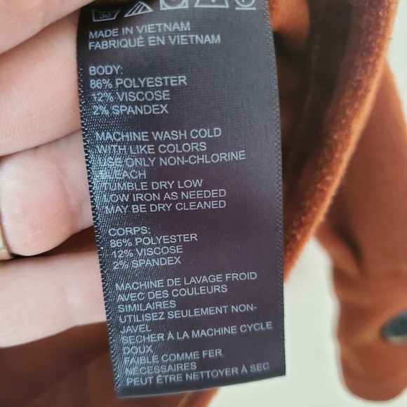 Urban Outfitters Oversized Fleece Shacket Size Small Rust Large Pockets - Picture 8 of 13